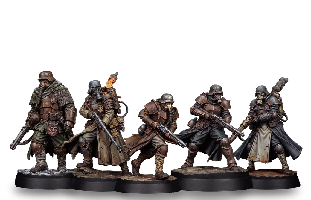 Apostate Trooper, 5 painted sculpts