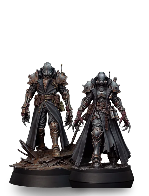 Doom Commando, 2 painted sculpts